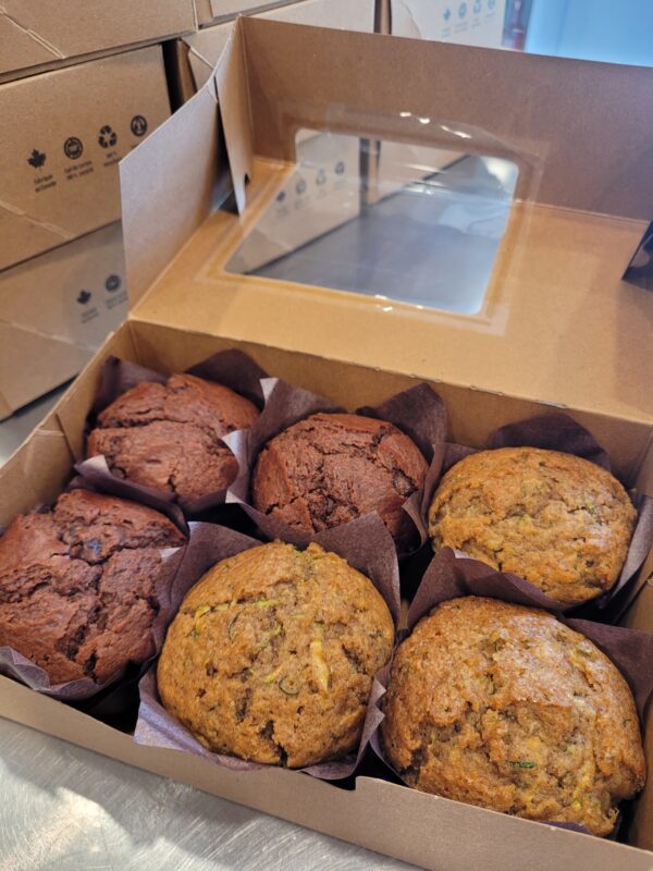 Boîte de muffins mixte - 6 unités